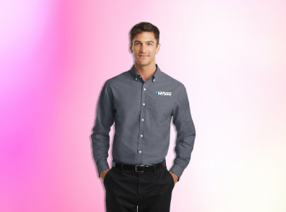 Custom imprinted Button-Down Shirts for Anchorage, AK with a local business logo