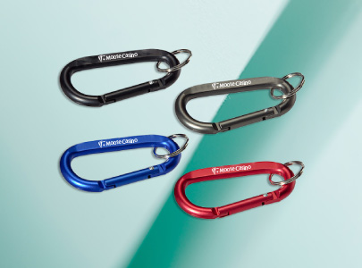 Custom imprinted Carabiners for Anchorage, AK with a local business logo